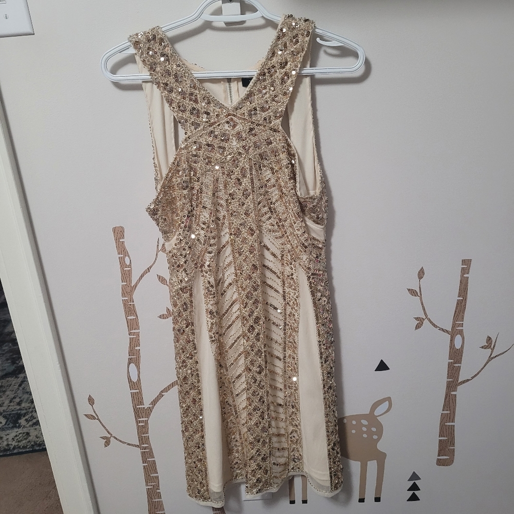 Gold glitter dress